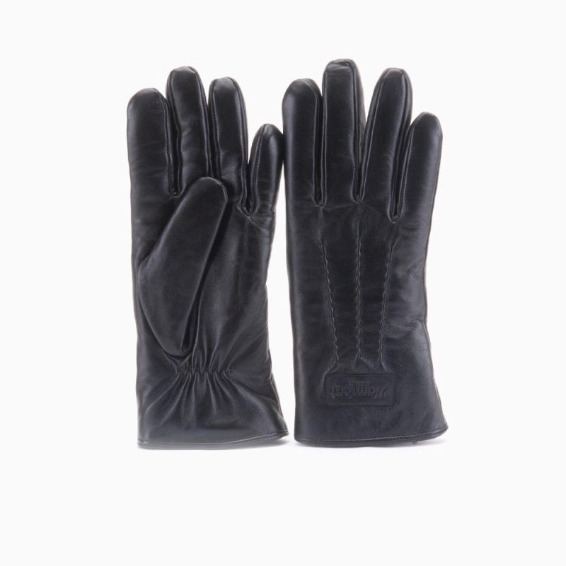 Gloves Women Leather Black